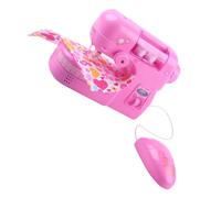 PartyKindom Electric Mini Sewing Machine for Safety Features Realistic Crafting and Mending for Beginners Enhances Fine Motor Skills and Imaginative Role Play