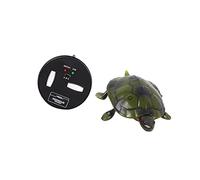 PartyKindom Electric Remote Control Turtle with Luminous Eyes Shatterproof Plastic Channel Movement Including Forward Backward Left and Right Realistic Walking Simulation for Green No Battery