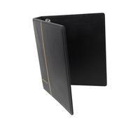 PartyKindom Empty PU Collecting Binder for Stamps Coins Ring Storage Album Protective Book for Banknotes Versatile Organizer for Collectors Collecting Enthusiasts