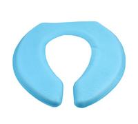 PartyKindom Eva U-Shape Toilet Seat Cushion Pad with Self-Adhesive Design and Washable Waterproof Material, Soft Pedestal Pan Cushion for Household Toilet Use in Winter Season Blue