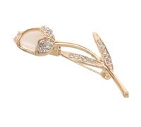 PartyKindom Fashionable Tulip Brooch Pin for Women Elegant Collar Decoration for Special Occasions Casual Wear Girlfriends Mothers and Daughters