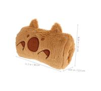 PartyKindom Fluffy Capybara Hand Warmer Pillow Winter Outdoor Accessory Soft PP Cotton Cute Decorative Muff for Women Students Dormitory Retention