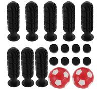 PartyKindom Foosball Table Handle Grip Replacement Parts Tabletop Soccer Repair Kit Toothshaped Grip Pp Plastic Bright Game Accents Visual Excitement for Friends and Families Tabletop Soccer
