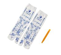 PartyKindom Foot Massage Reflexology Socks with Map and Cotton Material for Couples Size 35-39 Non-Slip Socks Suitable for Home Relaxation