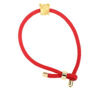 PartyKindom Fortunate Red String Bracelet with Braided Cord and Adorable Tiger Charm Lightweight Protection Amulet for Men Women Lucky Knot Wristband for Spring Festival Gift