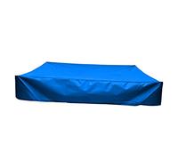 PartyKindom Garden Cover for Square Sandbox Cover Blue Durable Design with Traction Rope for Outdoor Protection Against Pollution and Contamination