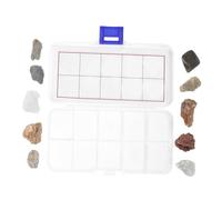PartyKindom Geology Kit Rock Collection with Natural Specimens Educational Minerals Fossils for Classroom and Home Learning for Young Scientists and Geology Enthusiasts