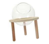 PartyKindom Glass Sand Bath Box for Hamsters and Pets Multi Function Hamster Bathtub and Toilet Container Smooth Easy Clean Glass Material Suitable for Chinchillas Mice and Dwarf Rodents Home