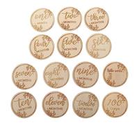 PartyKindom Growth Photography Props Commemorative Cards for Newborn Memory Recording Smooth Surface Design Lightweight Reusable for Birth Month Announcements