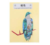 PartyKindom Guitar Headstock Decals Pvc Fretboard Stickers Vibrant Animal Designs DIY Creative Decor for Acoustic Electric Bass Guitars