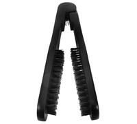 PartyKindom Hair Straightening Comb Brush Double Sided Makeup Clamp Hair Straightener Brush Detangling