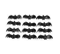 PartyKindom Halloween Bat Decorations Outdoor Set 12 Pcs Simulation Hanging Bats Pendant Decorations for Party Realistic Look