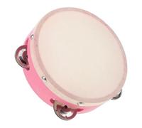 PartyKindom Handheld Tambourine Durable Percussion Musical Instrument for Easy to Use for Parties and Dance Performances Cultivates Music Interest