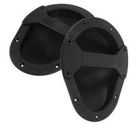 PartyKindom Handles Pulls Replacement 2pcs Speaker and Recessed Black Plastic Heavy Duty with Sleek Modern Design for Audio Speaker Box Stage and Live Sound Equipment