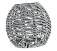 PartyKindom Handmade Woven Rattan Lampshade Ceiling Light Shade Retro Pendant Lamp Cover for Home Restaurant and Dining Vintage Style Decorative Lighting Fixture
