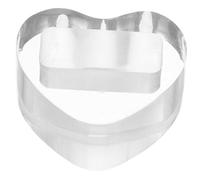 PartyKindom Heart-shaped Acrylic Kazoo Display Stand Decorative Holder for Showcases Tables Easy to Clean and Portable Kazoo Stands for Small Instruments Design for Home Store Use