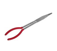 PartyKindom Heat Resistant Long Reach Crucible Tongs with Bent Nose Carbon Steel Gold Melting Bowl Clamp for Jewelry Making and Metalworking Durable Fire Tongs for Various Crucible