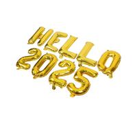 PartyKindom Hello Aluminum Foil Balloons Party Decoration for Year Celebrations Easy to Install Warm Atmosphere Enhancer Suitable for Walls Windows and Doors
