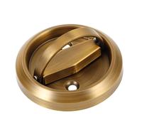 PartyKindom Hidden Stainless Steel Fire Hydrant Pull Handle Elegant Yellow Cabinet Pull for Fire Hose Box Attic Door Invisible Recessed Grip