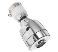 PartyKindom Household Threaded Brass Faucet Aerator with Multi Mode Water Saving Filter Polished Plating Connector Splash Resistant Bubble Stream for Kitchen and Bathroom Sink Taps