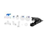 PartyKindom Ice Maker Water Line Kit Pom Material Inlet Connector for Coffee Machines and Ice Machines, Simple Operation and Safe to Use, White Hose Adapter for Fridge Water Connection