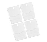 PartyKindom Ice Scoop Holder Space-saving Storage with Rounded Corners and Polished Edges Acrylic 3pcs Wall Mounted and Desktop Design for Ice Maker and Dry Food Scoops for Cafe