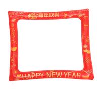 PartyKindom Inflatable Year Photo Booth Frame Prop Festive Selfie Picture Frame for Party Decoration Novelty Photo Booth Accessory for Social Media and Celebration Fun