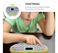 PartyKindom Intelligent Educational Learning Machine for Ages Interactive Educational Computer Enhancing Math Music Vocabulary Spelling Skills Supports Color Auditory Recognition Random Color