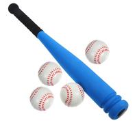 PartyKindom Interactive Baseball Bat Ball Set for Teenagers Outdoor Play Equipment Lightweight EVA Plastic Training Sports Game Set Enhances Hand-eye Coordination and Motor Skills with Bat and