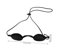 PartyKindom Ipl Eye Protection Eyepatch Ultra Soft Silicone Safety Goggles for Cosmetic Light Therapy UV Infrared LED Treatment Patients Black