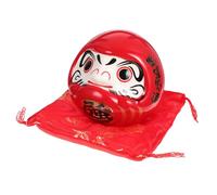 PartyKindom Japanese Style Ceramic Figurine Indoor Doll Decor Ornament for Home Office Desktop Adorable Hand-painted Study Car Dorm