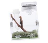 PartyKindom Jumping Spider Breeding Box Mini Spider Habitat for Florida Jumping Humidifier Feeding Port