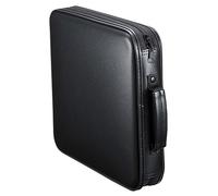 PartyKindom Large Capacity DVD Holder Bag Portable Disc Storage Case for Discs with Zipper Closure for Home and Car Organization Convenient Carry Handle for