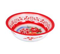 PartyKindom Large Capacity Enamel Mixing Basin Vintage Retro Enamelware for Kitchen Washing and Food Preparation Durable Smooth Surface Easy to Clean
