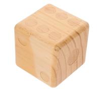 PartyKindom Large Wooden Dice for Outdoor Games Sturdy Lawn Activity Game Prop for Parties Weddings Family Fun Multi Functional Use for Adults with Rounded Corners