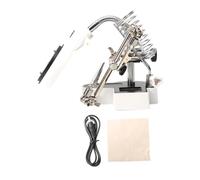 PartyKindom LED Helping Hand Magnifier with Dual Lens and Alligator Clips Adjustable Third Hand Soldering Iron Stand for Electronics Repair Jewelry Making Pcb Maintenance and Craft Work