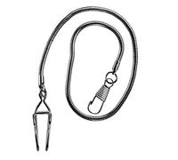PartyKindom Lightweight Multi-Functional Alloy Pocket Watch Chain with Vintage Black Clip for Casual Dressing and Collecting Accessories