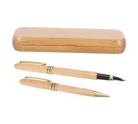 PartyKindom Luxury Maple Wood Fountain Pen with Fine Nib for Smooth Writing Ergonomic Grip and Engraving Service Business Box for Office School and Signature Use