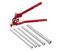 PartyKindom Manual Tube Bender Kit Slot Spring Assisted Copper Aluminum Pipe Bending Tool for Air Conditioning Refrigeration Repair Accurate Bends Handheld Precision for Thin Wall Steel Tubes