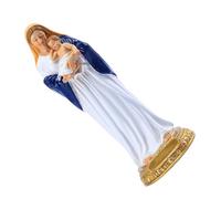 PartyKindom Mary and Ornament Resin Craft Decor Classical White Resin Delicate Artistic Figurine Decorative Easy to Clean for Living Rooms and Different Events