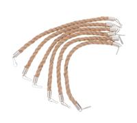 PartyKindom Mason Jar Jute Rope Handles 8mm x 28cm Rustic Burlap Wire Handles for Glass Canning Jars 6pcs Suitable for Kitchen Storage and Outdoor Hanging