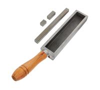 PartyKindom Melting Mold for Gold Silver Casting with Wooden Handle and Two Steel Bars Lightweight Metal Refining Mould for Artisan Jewelry and Precious Metals