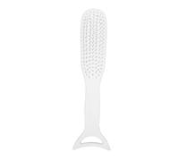 PartyKindom Mermaid Hair Brush Transparent Scalp Massage Detangling Comb with Nylon Bristles Static Volumizing Styling Tool for Women with Comfortable Non Slip Grip