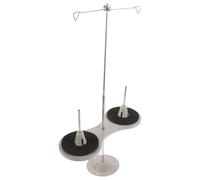 PartyKindom Metal Eightshaped Layout and Sewing Machine Thread Spool Holder Stand with 2-Spool Storage, Reduces Tangling and Breakage, for Embroidery and Home Sewing Projects