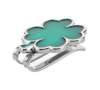 PartyKindom Metal Golf Hat Clip with Clover Ball Marker Holder Multiuse Accessory for Golf Hats Caps Pants Gloves Bags Visors and Belts