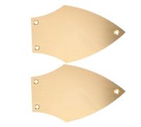 PartyKindom Metal Guitar Truss Rod Covers and Increase Play Reliability 2pcs Triangle Headstock Plates, Deep Bass Tones for Electric and Bass Guitar Suitable and Performance