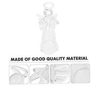PartyKindom Mini Glass Angel Ornament Hanging Car Decoration and Table Display Figurine for Christmas Tree Desk Bookshelf Men
