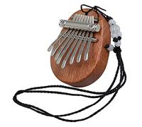 PartyKindom Mini Kalimba Thumb Piano Necklace 8-keys Finger Piano Pendant Lanyard, Portable Kalimba Instrument for Beginners and Boys and Girls, Christmas Birthday Musical Instrument