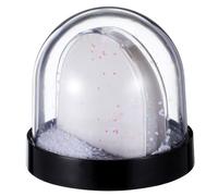 PartyKindom Mini Photo Display Snow Globe with Black Base, Blank DIY Sublimation Snowglobe for Christmas and Birthday, Single Piece Snow Globe for Custom Picture Insert and Home Décor