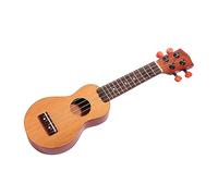 PartyKindom Mini Pocket Ukulele with Spruce Top and Sapele Wooden Body 4 Strings Traditional Shape Musical Instrument Full-Bodied Sound for Travel and Introduction to Music